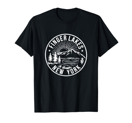 Finger Lakes New York Vintage Lake Life T-Shirt