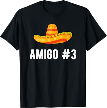 Halloween Group Matching Costume Funny Mexican Amigo #3 T-Shirt