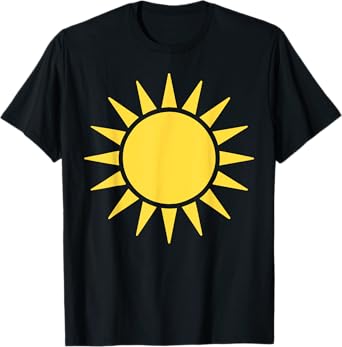 Sun Shirt Adult Kids Men Women Sun Costume T-Shirt