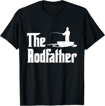 The Rodfather Funny Fishing for Fisherman Gift T-Shirt