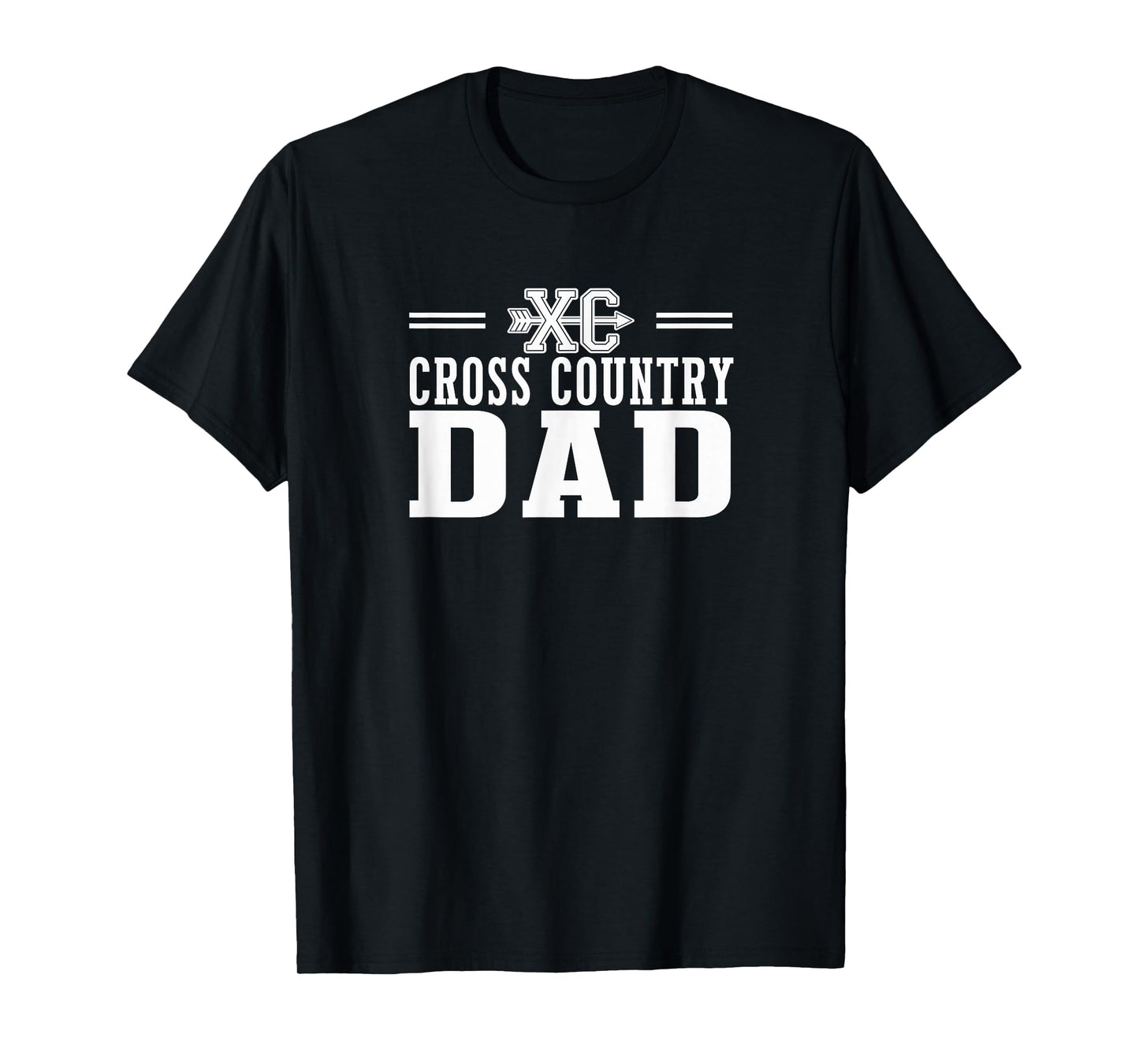 Proud Cross Country Dad Team Love Spirit CC Parent Design T-Shirt