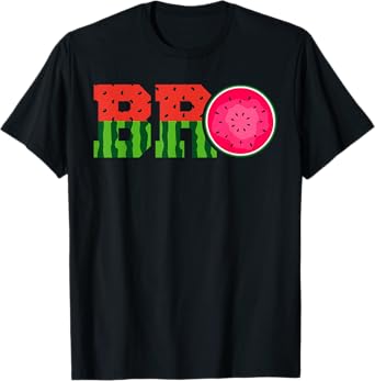 Funny Watermelon Bro Cute Summer Vacation Brother Sibling T-Shirt for Men Women Kids
