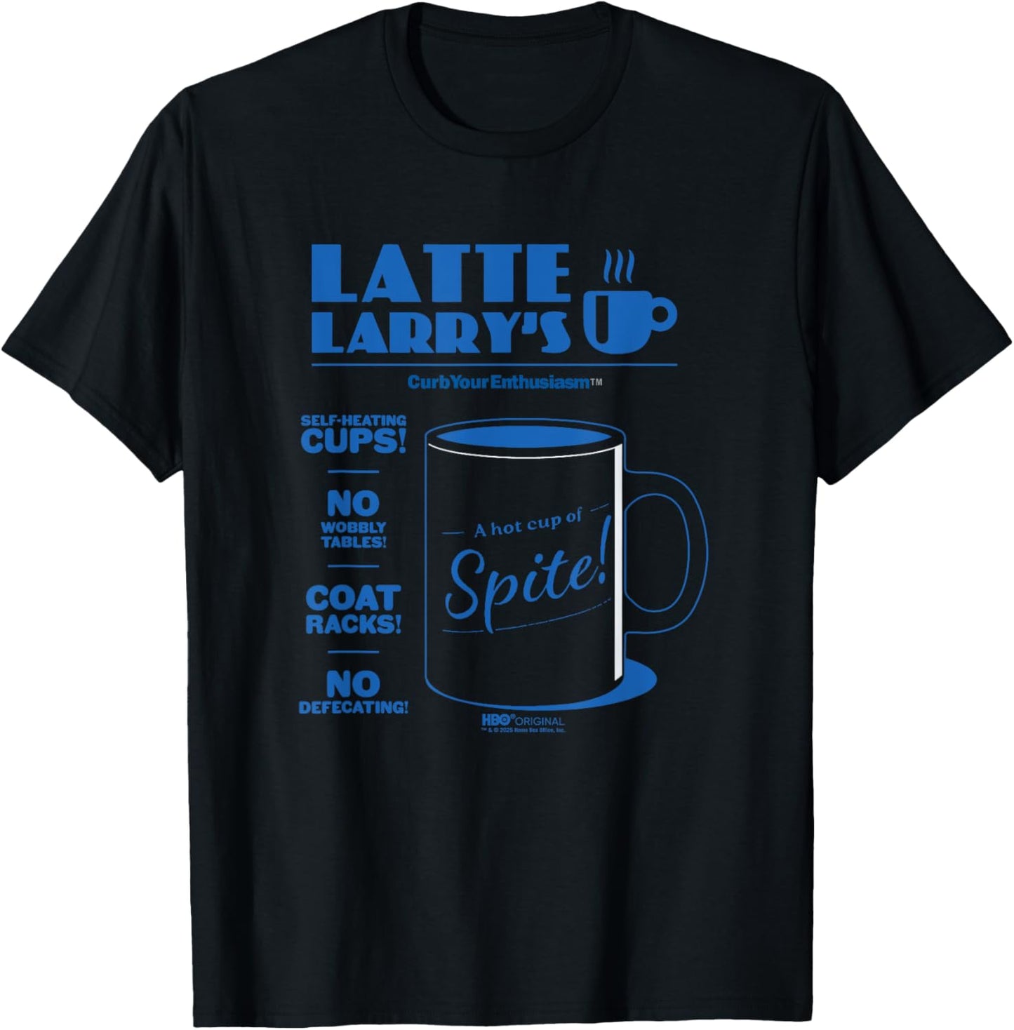 Curb Your Enthusiasm Latte Larry's Ad T-Shirt