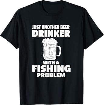 Fishing And Beer Funny Drinking Fisherman Party Hunting T-Shirt