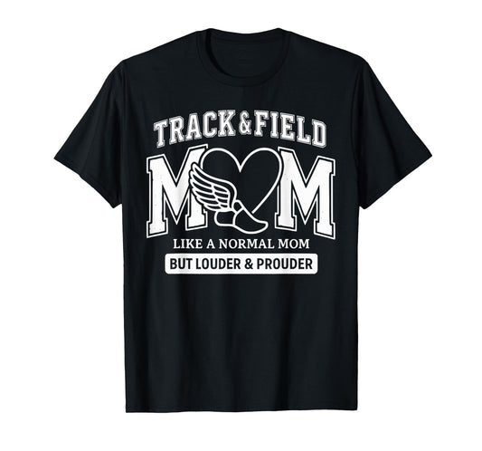 Funny Senior Track Mom Life 2025 Sports Class Of 2025 Mama T-Shirt
