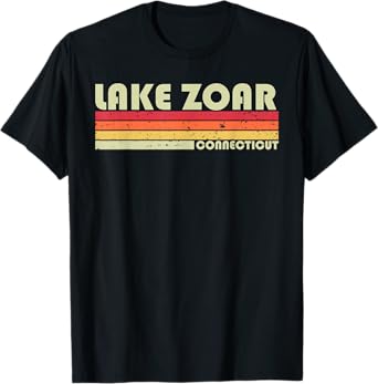 LAKE ZOAR CONNECTICUT Funny Fishing Camping Summer Gift Men Women Kids T-Shirt