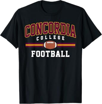 Concordia College Cobbers Football Arch Vintage Design T-Shirt