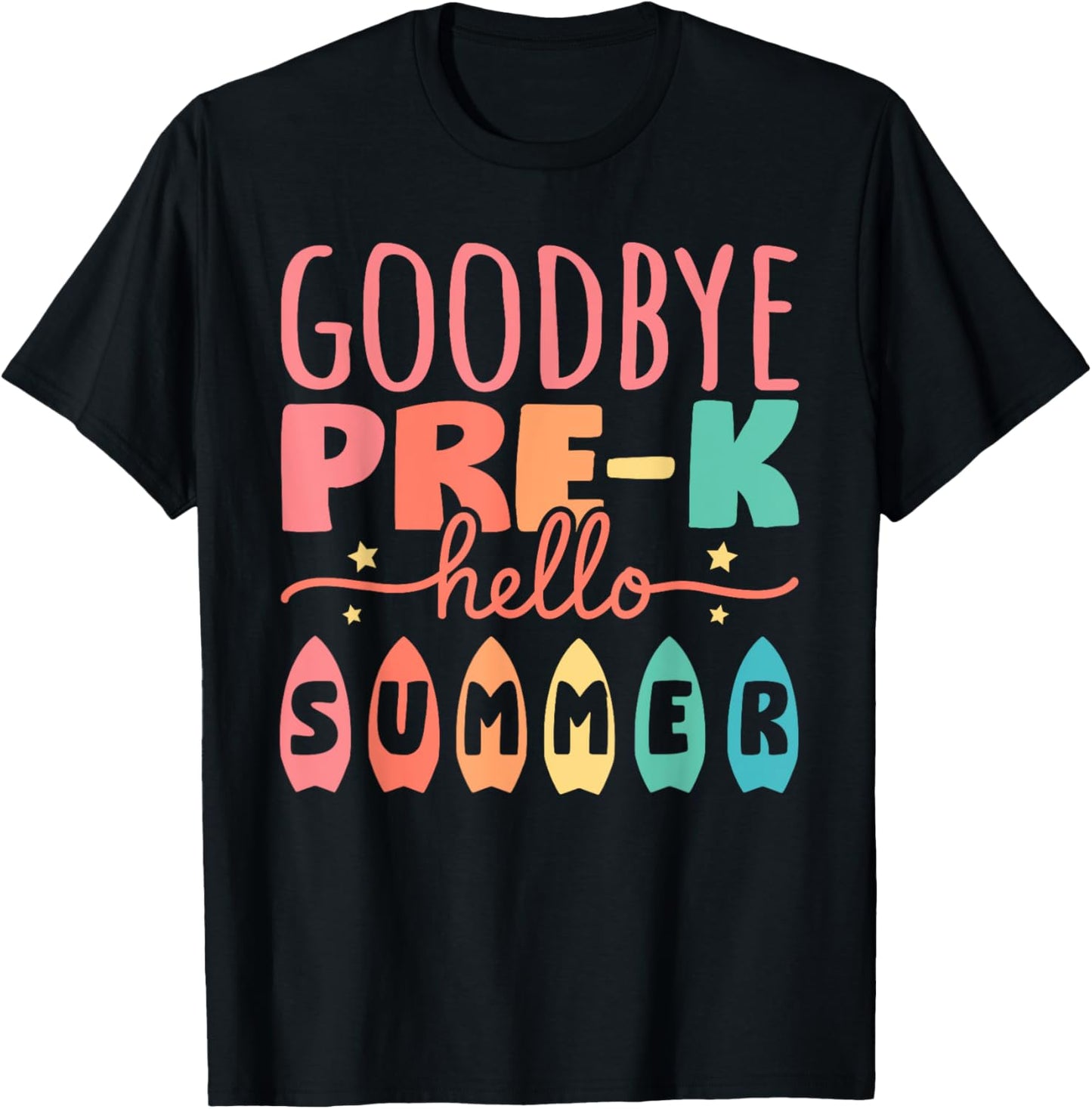 Goodbye Pre-k Hello Summer Last Day Of School Kids Graduation T-shirt by TeeBrew