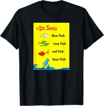 Dr. Seuss One Fish Two Fish Book Cover T-Shirt