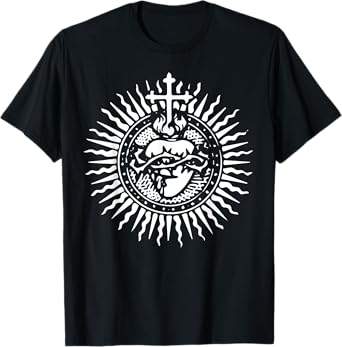 Sacred Heart of Jesus Catholic Traditional Latin Mass Art T-Shirt