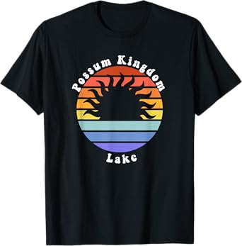Possum Kingdom Lake Texas TX Sunrise Souvenir Vacation T-Shirt