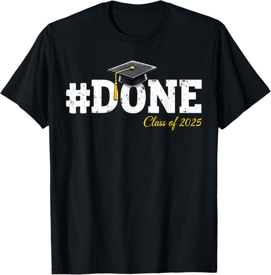 Class Of 2025 Graduation Shirts For Him Her Family Women Men T-Shirt