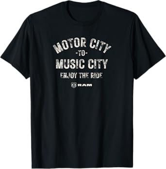 RAM Trucks Motor City to Music City (Light Print) T-Shirt