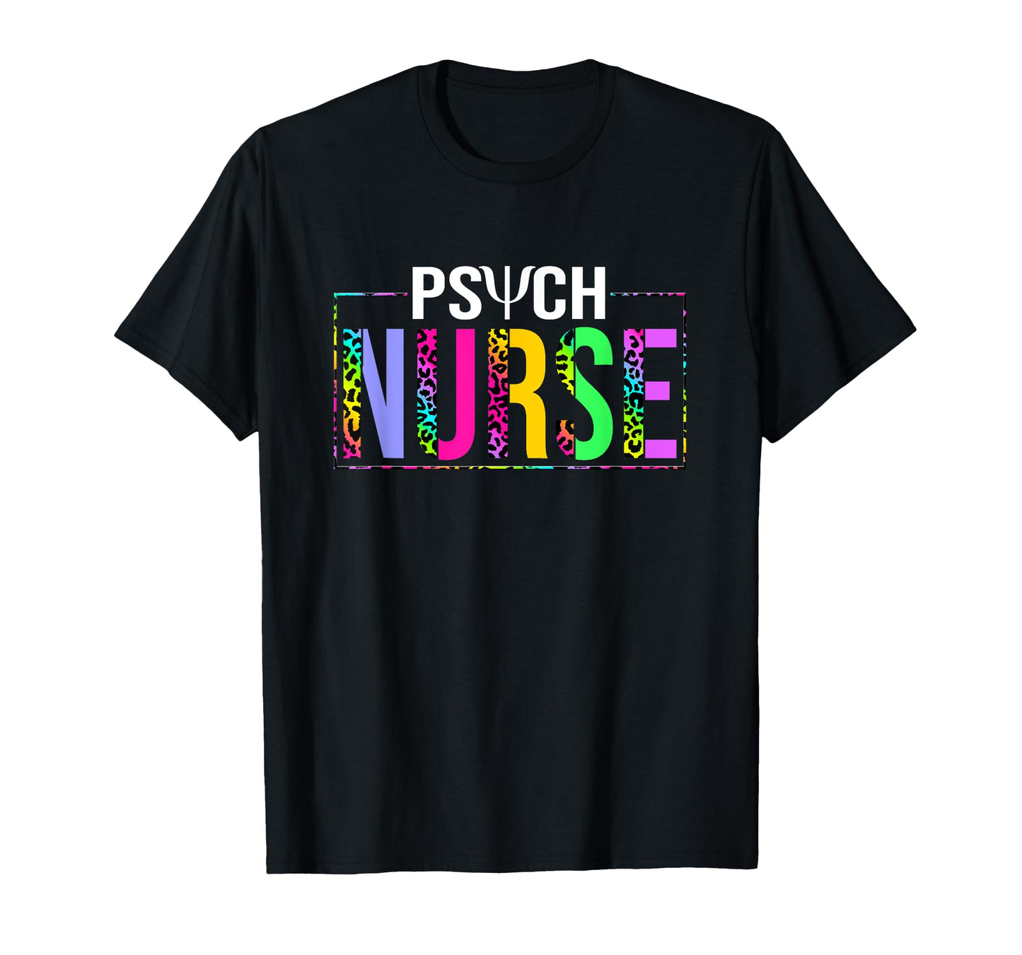Mental Health Psychiatric Nurse Psych Nurse Unisex Adult T-Shirt, Black, Small, Short Sleeve, Classic Fit, U-Neck, Cotton Blend, Humor, Nursing, Psychiatry, Psych Nurse, T-Shirt