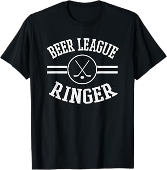 Beer League Ringer Superstar Legend Hockey Team Jersey T-Shirt
