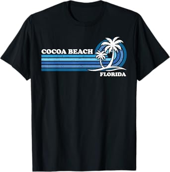 Retro Vintage Family Vacation Florida Cocoa Beach T-Shirt