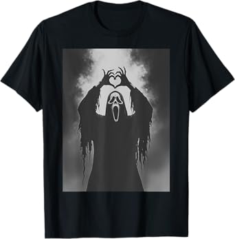 Ghost Heart Hands Scary Face Horror Poster Halloween T-Shirt
