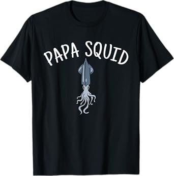 Mens Papa Squid - Dad Father Octopus Tentacles Cephalopod T-Shirt