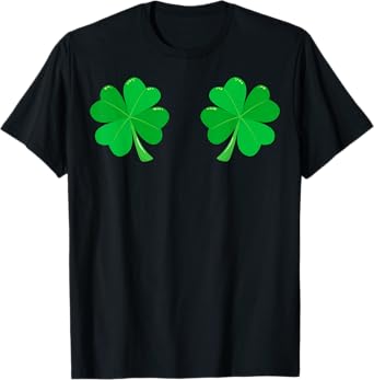 Saint Patricks Day Shamrock Boobs St.Patrick's Day Boobies T-Shirt