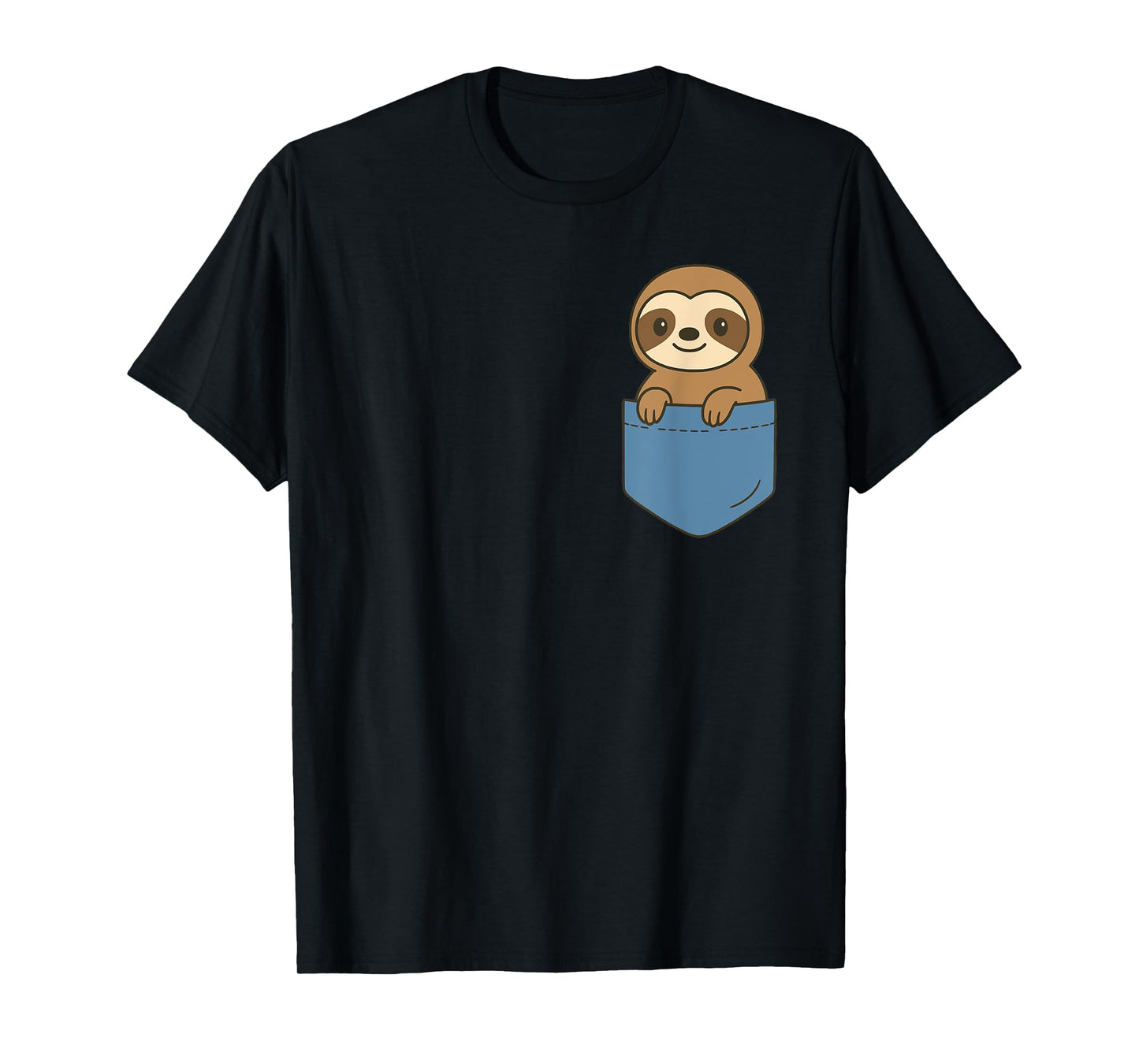 Funny Baby Sloth Pocket Pal Cute Lazy Animal Sloth Vibe T-Shirt