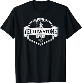 Yellowstone River Montana Fly Fishing T-Shirt