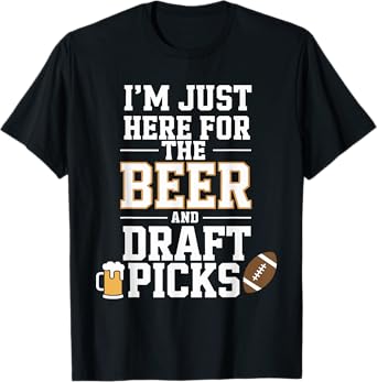 Humorous Beer Fantasy Football Design for Beer Lovers T-Shirt