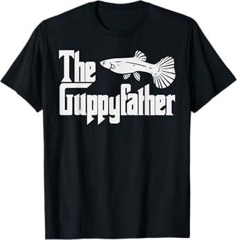 Funny Fathers Day The Guppy-father Fish Aquarium Pet Dad T-Shirt