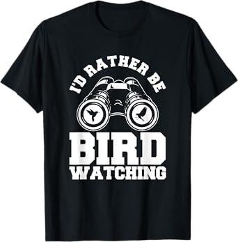 Funny Birdwatching Art For Men Women Birdwatcher Nerd Birder T-Shirt