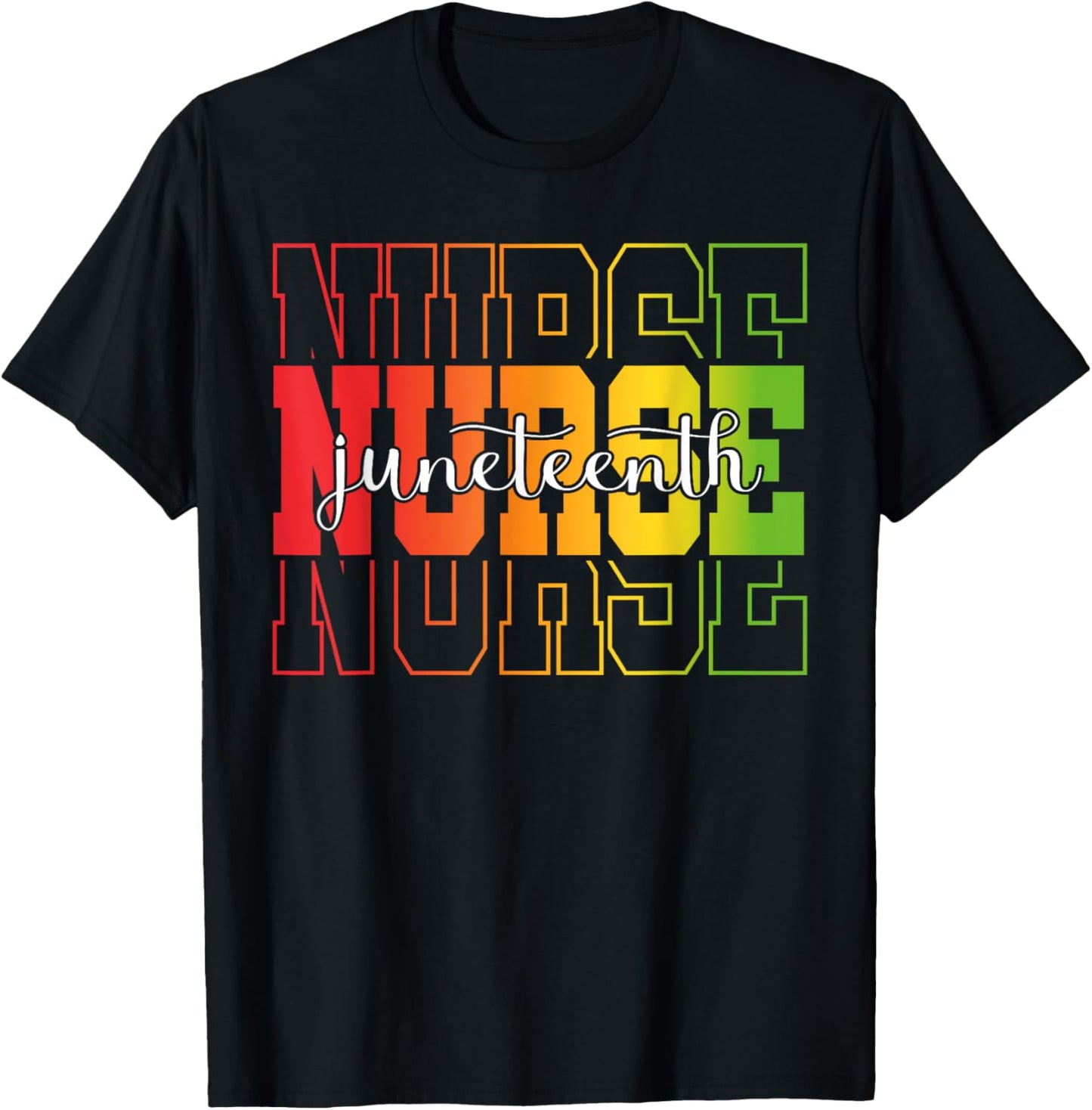 Juneteenth Nurse Melanin Nursing Stethoscope Black History T-Shirt