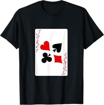 funny halloween shirt 2025 Joker - Playing Card Costume T-Shirt