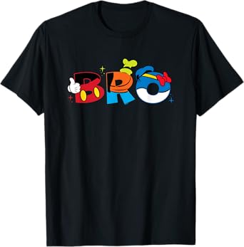 Disney Mickey Mouse and Friends Bro Family Trip Matching T-Shirt