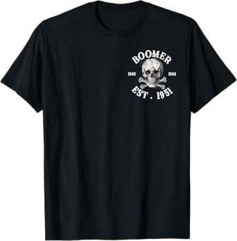 Skull Skeleton 1951 Black Sheep Of My Family Funny Boomer T-Shirt