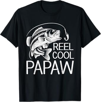 Reel Cool PAPAW Fishing Fisherman Fish Lover Father's Day T-Shirt