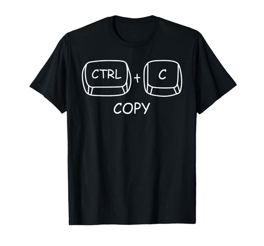 Copy Paste Ctrl C Ctrl V Happy Father's Day Couple Dad & Son T-Shirt