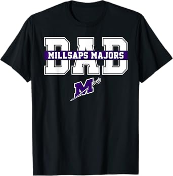 Millsaps College Dad Father Arch Vintage Design Men T-Shirt