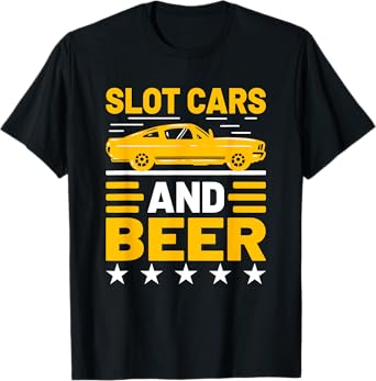 Slot Car Racing Nostalgic Muscle Car Project Car Car Guy T-Shirt