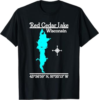 Red Cedar Lake, Wisconsin T-Shirt
