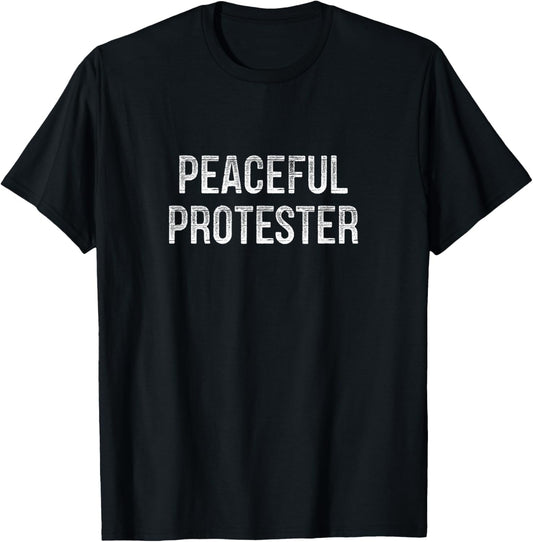 Peaceful Protester - Vintage Style - T-Shirt