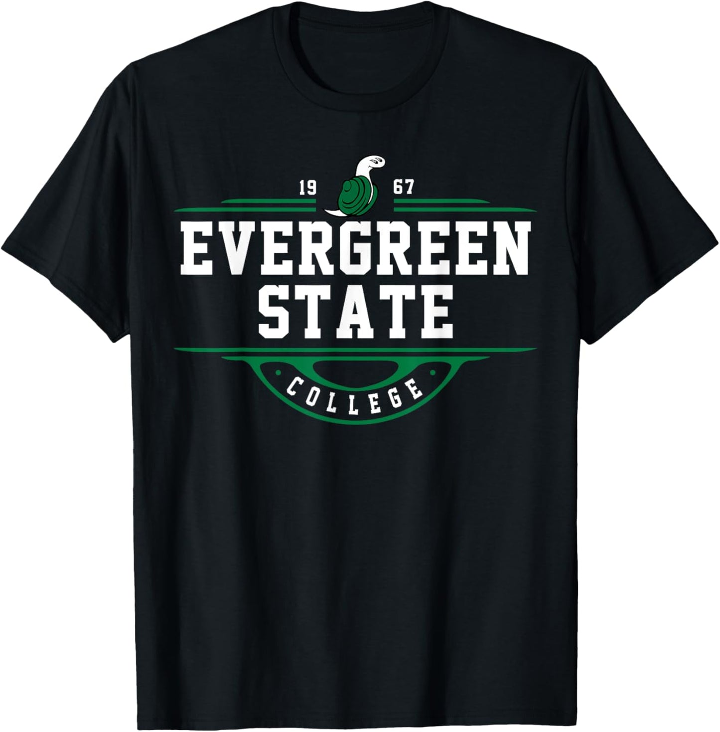 Evergreen State College Arch Vintage Design Classic Mens Womens Tee by TeeBrew