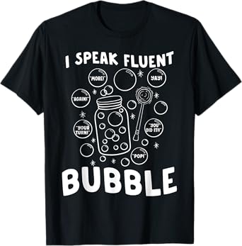 Speech Language Pathologist Speak Fluent Bubble SLP Therapy T-Shirt