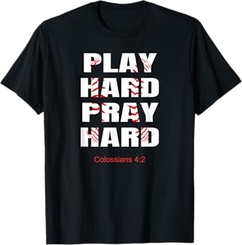 Baseball Player Christian Athletic Wear Bible Verses Athlete T-Shirt