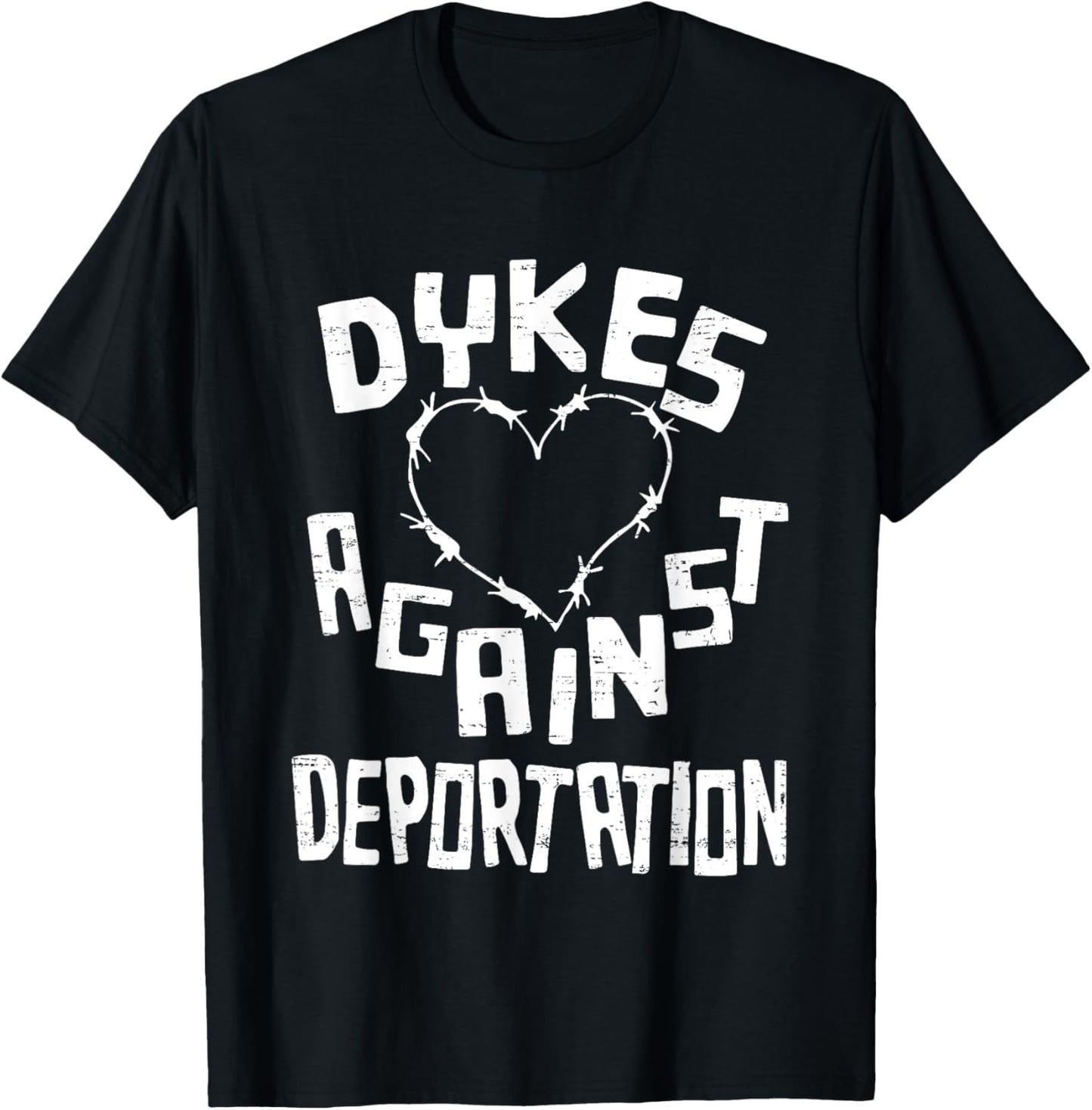 Retro Dykes Against Deportation Funny T-Shirt