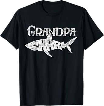 Grandpa Shark T Shirt Family Matching Men Jawsome Gifts Tees T-Shirt