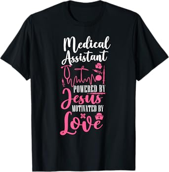Certified Medical Assistant Jesus Faith CMA T-Shirt