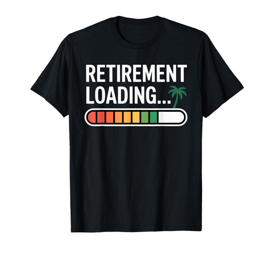 Retirement Loading 2026 Fun Countdown Palm Tree T-Shirt