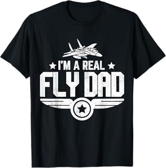 Dad's Birthday Father's Day Jet Fighter Pilot For Dad Men T-Shirt