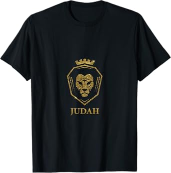 Lion of Judah - Catholic & Christian Jesus Religious Gold T-Shirt