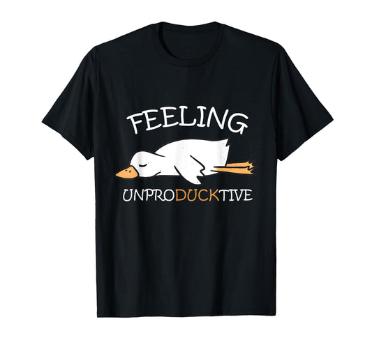 Feeling Unproductive Retro Design For Work And Life T-Shirt