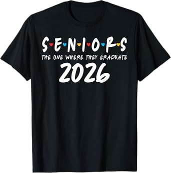 Graduation Senior 2026 Class Of 2026 Boys Girls Matching T-Shirt