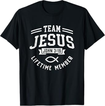 Team Jesus John 3-16 Faith Christian Men Women Gift T-Shirt